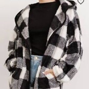 Basic Jacket - Black & White Plaid
